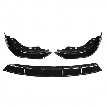 Front Bumper Lip Spoiler Splitter Golss Black For BMW 3 Series G20 G28 2019-2020