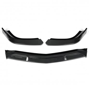 Front Bumper Lower Splitter Lip Diffuser Guard Front Shovel Carbon Color For Mercedes For Benz W204 C180 C200 C250 Sedan 2008-2014