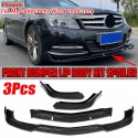 Front Bumper Lower Splitter Lip Diffuser Guard Front Shovel Carbon Color For Mercedes For Benz W204 C180 C200 C250 Sedan 2008-2014