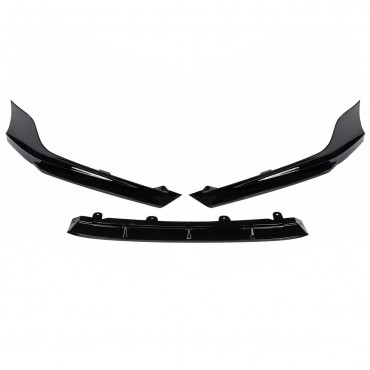 Painted Black Pearl Front Bumper Lip Protector Splitter Kit For ACCORD AKASAKA 2018-19