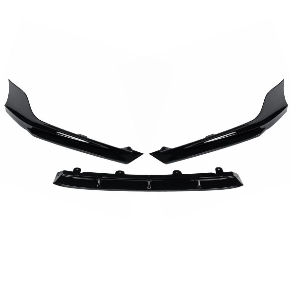 Painted Black Pearl Front Bumper Lip Protector Splitter Kit For ACCORD AKASAKA 2018-19