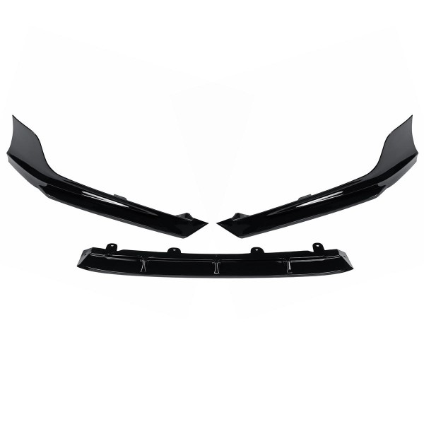 Painted Black Pearl Front Bumper Lip Protector Splitter Kit For ACCORD AKASAKA 2018-19