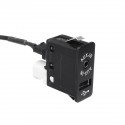 12 Pin 3.5mm AUX USB Interface Panel Adapter For BMW Mini Cooper E39 E53 X5 Z4 E85 E86 X3 E83