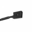 12 Pin 3.5mm AUX USB Interface Panel Adapter For BMW Mini Cooper E39 E53 X5 Z4 E85 E86 X3 E83