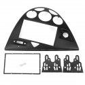 2 Din Black Car Fascia Trim Kit Dashboard Frame For Ford Fiesta 1995-2001 Focus 1998-2004