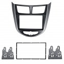 2DIN Car Refitting Radio Stereo Fascia Frame Panel DVD Trim Kit for HYUNDAI i-25 i25 Accent Solaris Verna