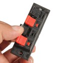 4-Way AMP Stereo Speaker Terminal Strip Push Release Connector Block