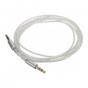 Car AUX Stereo Male to Male Audio Upgrade PTFE Teflon Cable 1.5M 3.5mm for Phone iPod PC