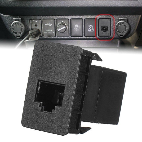 Car CB UHF Blank Socket RJ45 Radio Switch Panel Dash For Toyota Hilux Landcruiser RAV4 Prado