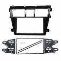 Car Stereo Panel Frame Facia Trim Double-DIN Car For Toyota Vios 07-12/ Yaris Sedan 06+/ Belta 05-08