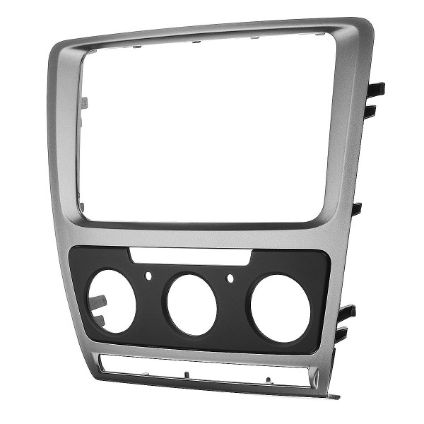 Car Stereo Radio Fascia Panel Plate Frame 2 Din for Skoda Octavia Manual A/C 2010-2013