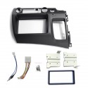 Double 2 Din Car Stereo Radio Panel Dash Frame Kit with Wiring Harness For Honda Civic 2006-2011