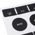 Matte Black Car Climate Control Button Repair Decals Stickers For VW Volkswagen Touareg 2004-2009