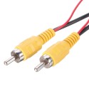 Universal 6M RCA Video Signal Cable with Detection Wire For Parking Rearview Reverse Camera Connecting To GPS Navigator Monitor