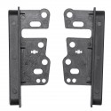 Universal Car Radio Panel Fascia Mounting Bracket Dash Mount Trim for 2 Double Din Stereo