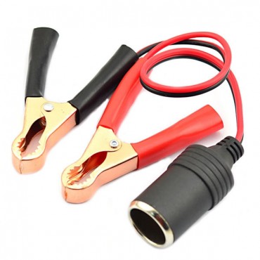 Car Battery Cable Clamp with Cigarette Lighter Port