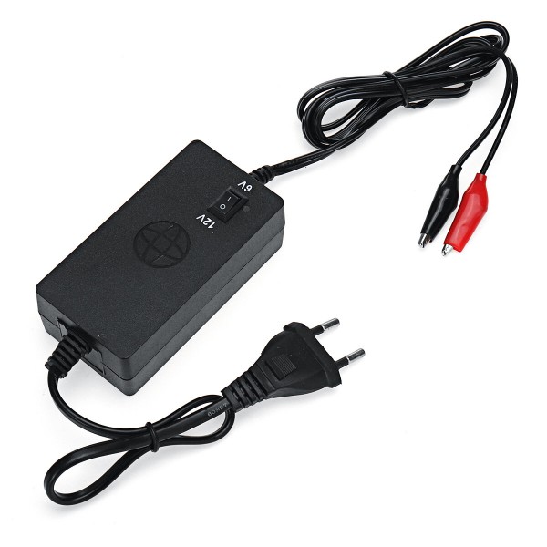 Dual Voltage 6V/12V Battery Charger AC 100-240V Multi Battery Protections For Car Motorcycle Trams