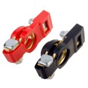 Red and Black High Current Battery Clips Car Terminal Block Piles with Insulated Sheathed