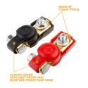 Red and Black High Current Battery Clips Car Terminal Block Piles with Insulated Sheathed