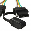 Trailer Splitter Harness Adapter 2-Way 4Pin Y-Split For Rear Camera Tailgate Light Bars