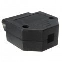 Universal 16 Pin OBD2 Diagnostic Tool Female Connector Plug Black Case Shell