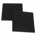 10pcs 28PPI Black Square Activated Carbon Foam Sponge Air Filter Pads Set for Smoke Absorber