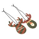 Antlers Shape Car Christmas Pendant Perfume Card Air Freshener Hanging Papers Fragrance Decoration