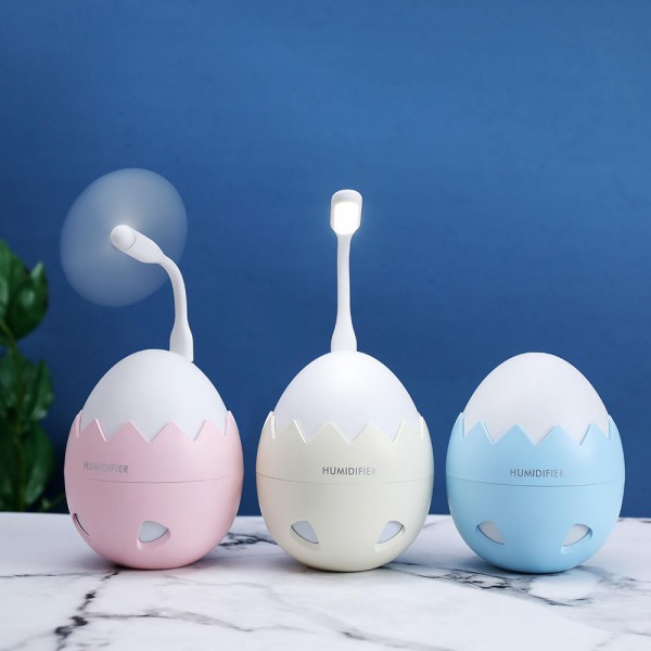 Mini USB Office Dormitory Household Night Light Warm Eggshell Humidifier