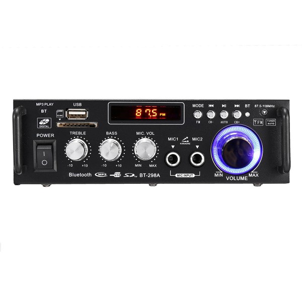 110V/12V bluetooth Car Home Amplifier FM Radio Player Car Amplifier With Remote Control