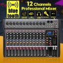 12 Channels Live Studio Audio Mixer Amplifier Professional USB Mixing Bluetooth