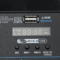6 Channel bluetooth Audio Mixer Contrl DJ Mic with LED Digital Display Music Stream US Plug