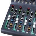 7 Channel bluetooth Audio Mixer Control DJ Mic with LED Digital Display Music Stream