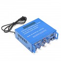 HIFI bluetooth Audio Power Amplifier AMP Supporyt FM Radio SD Card USB Microphone Input 300Wx2 12V 110V for Car Home