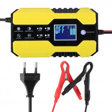 12V 24V 150AH Smart LCD Automatic Car Battery Charger Motorcycle Pulse Repair