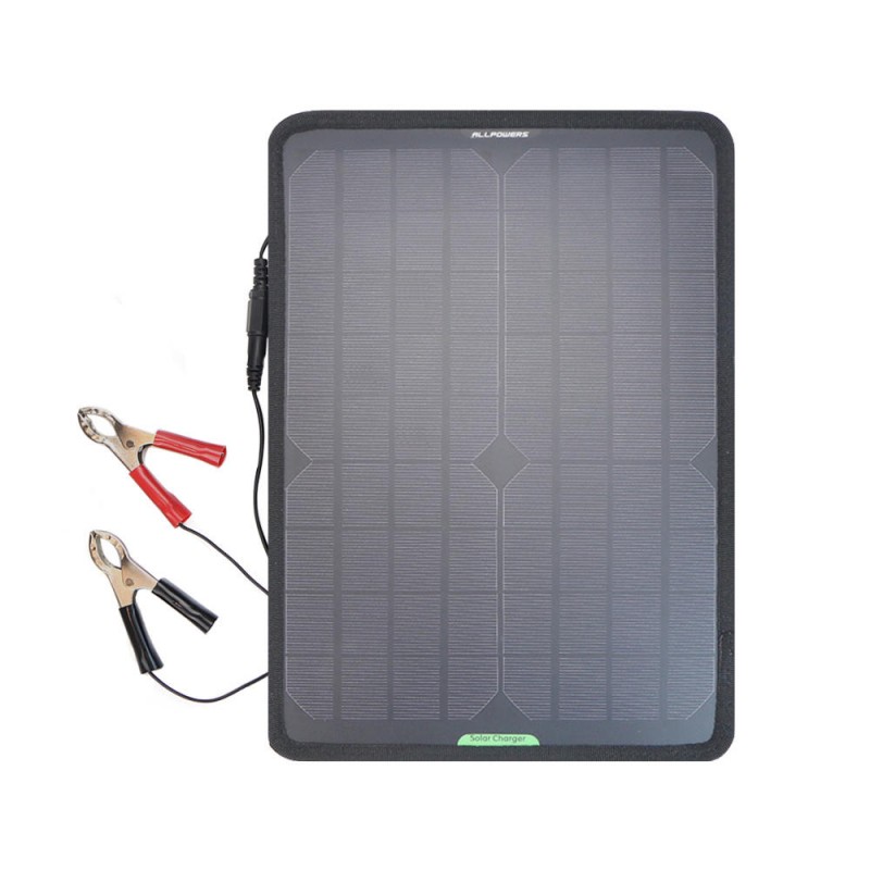 12V 10W Solar Panel Car Battery Maintainer Charger for Vehicle Boat Motorcycle