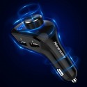 12-24V Three USB Car Charger Music MP3 Player bluetooth 5.0 Handsfree QC 3.0 Fast Charging For Car Trucks