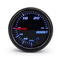 12V 2inch 52mm Turbo Boost Gauge Vacuum Press Meter 0-30PSI 7 Color LED Black Len