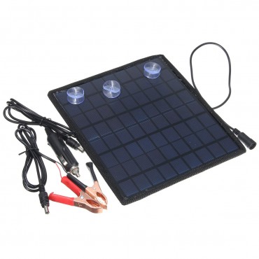 18V 5.5W Portable Solar Panel Power Battery Charger for Car Boat Motorbike ATV