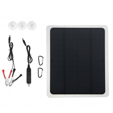 18V Solar Panel Car Battery Maintainer Charger for Vehicle Boat Motorcycle