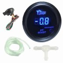 2 Inch 52mm Black Cover Car Universal Digital Blue LED PSI Turbo Boost Gauge Meter