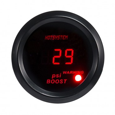 2 Inch 52mm HOTSYSTEM Digital Red LED Electronic PSI Boost Gauge For Car Auto Motor