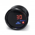 2 Inch 52mm Turbo Boost Pressure Gauge Digital LED Display Black Face Car Meter With Sensor