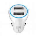 2 PCS BULL GN-USU112C 5V 2.4A Dual USB Dual Interface Multifunctional Car Charger