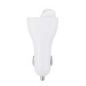 2in1 Fast Car Charger Adapter with bluetooth Wireless Headset Hands Free Mic Answer Call