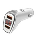 3.1A Digital Display Car Charger Dual USB Intelligent Voltage Current