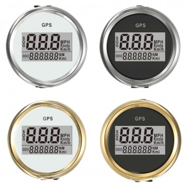 4 Types Auto Gauge Digital GPS Speedometer 52mm Speed Odometer Speed Chart