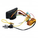4 in 1 LCD Car Digital ALARM Gauge Voltmeter Oil Pressure Fuel Water Temp 12-24v