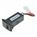 5V 2.1A USB Port Dashboard Volt Meterr Phone Charger for Mazda