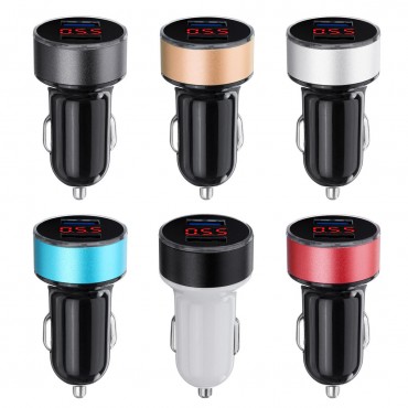 5V 3.1A LED Dual USB Car Charger 2 Port Adapter C igarette Socket L ighter For Cell Phone