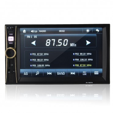 6.6 Inch 2 DIN bluetooth Car Stereo MP5 Player FM Touch Screen Mirror Link Rear Camera